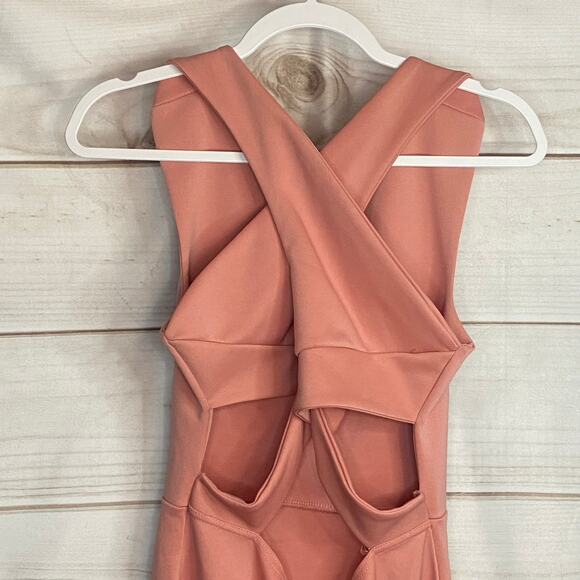 Boohoo Petite Mauve Sleeveless Bodycon Dress Size 10 - Picture 5 of 7